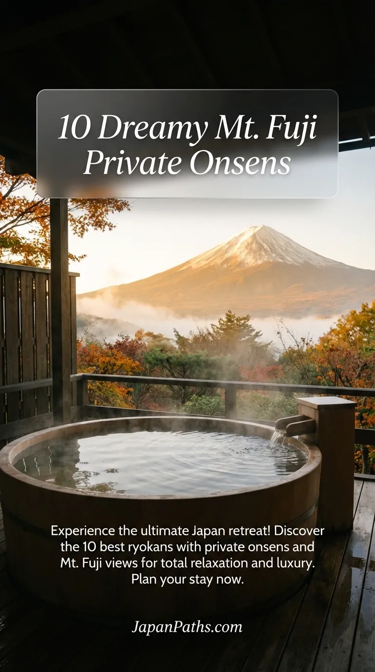 Private Onsen: 10 Best Ryokans with Private Onsen and Mt. Fuji Views for an Unforgettable Japanese Experience